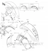 GARDE BOUE pour Kawasaki VULCAN 900 CLASSIC 2022