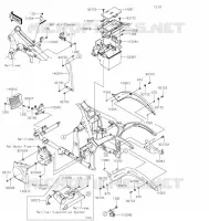 PIECE DE CADRE (COUVERTURE) pour Kawasaki VULCAN 900 CLASSIC 2022