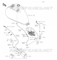 SYSTEME D'EVAPORATION CARBURANT(CA) pour Kawasaki VULCAN 900 CLASSIC 2022