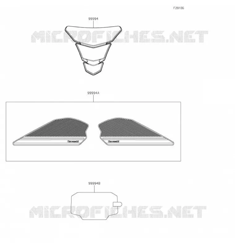 ACCESSOIRE(Tank Pads and Meter Film) Kawasaki MOTOS 1000 2021 Z H2 SE  ZR1000LMFNL