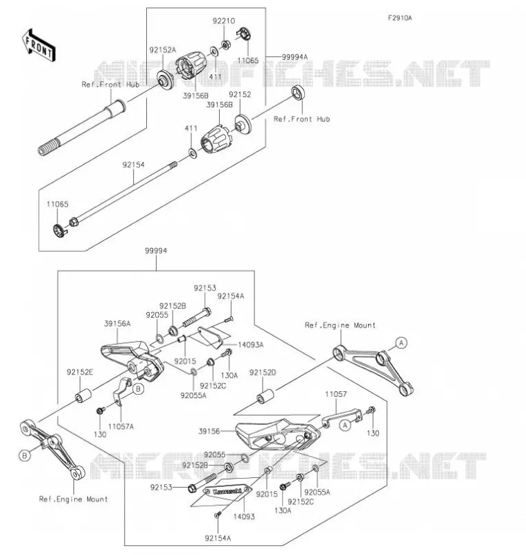 ACCESSOIRE(Slider) Kawasaki MOTOS 900 2022 Z900RS SE  ZR900NNFNN