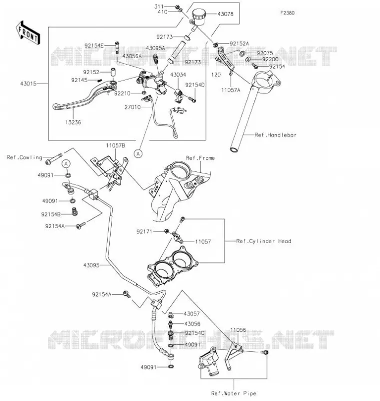 EMBRAYAGE MAITRE CYLINDRE Kawasaki MOTOS 1000 2021 NINJA H2R  ZX1000YMFNN