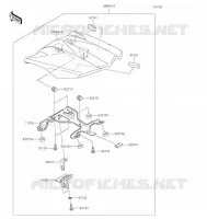 ACCESSOIRE(Pillion Seat Cover) pour Kawasaki NINJA 1000SX 2022