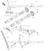 ARBRE A CAME/TENDEUR pour Kawasaki NINJA 1000SX 2022