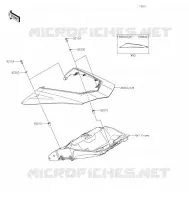 CACHE LAT&Eacute;RAL pour Kawasaki NINJA 1000SX 2022