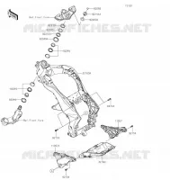 CADRE pour Kawasaki NINJA 1000SX 2022