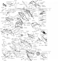 CARENAGE INFERIEUR pour Kawasaki NINJA 1000SX 2022