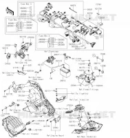 CHASSIS EQUIPMENT ELECTRIQUE pour Kawasaki NINJA 1000SX 2022