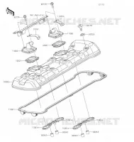 COUVRE CULASSE pour Kawasaki NINJA 1000SX 2022