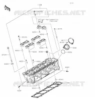 CULASSE pour Kawasaki NINJA 1000SX 2022