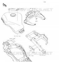 ETIQUETTES pour Kawasaki NINJA 1000SX 2022
