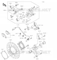FREIN ARRIERE pour Kawasaki NINJA 1000SX 2022