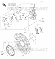 FREIN AVANT pour Kawasaki NINJA 1000SX 2022