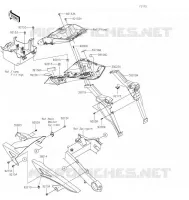 GARDE BOUE ARRI&Egrave;RE pour Kawasaki NINJA 1000SX 2022