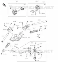 GUIDON pour Kawasaki NINJA 1000SX 2022
