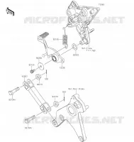 PEDALE DE FREIN pour Kawasaki NINJA 1000SX 2022