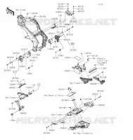 PIECE DE CADRE (COUVERTURE) pour Kawasaki NINJA 1000SX 2022