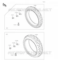 PNEUS pour Kawasaki NINJA 1000SX 2022