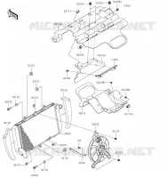 RADIATEUR pour Kawasaki NINJA 1000SX 2022