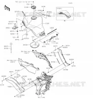 RESERVOIR CARBURANT pour Kawasaki NINJA 1000SX 2022