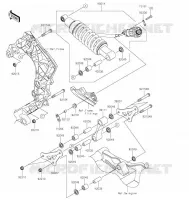 SUSPENSION/AMORTISSEUR pour Kawasaki NINJA 1000SX 2022