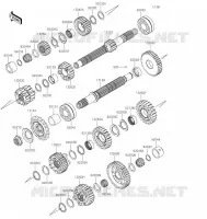 TRANSMISSION pour Kawasaki NINJA 1000SX 2022