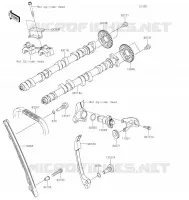 ARBRE A CAME/TENDEUR pour Kawasaki NINJA 1000SX 2022
