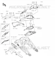 CACHE LAT&Eacute;RAL/GARDE CHAINE pour Kawasaki NINJA ZX-10R 2022