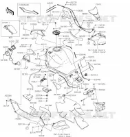 RESERVOIR CARBURANT pour Kawasaki NINJA H2 SX SE 2022