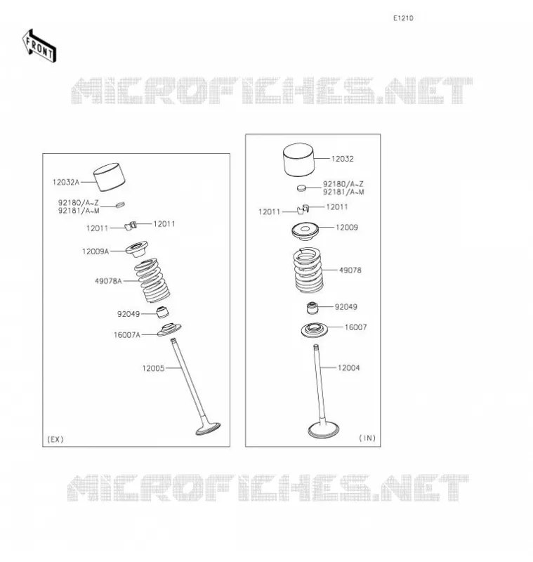 SOUPAPE Kawasaki MOTOS 636 2022 NINJA ZX-6R  ZX636GNFAL