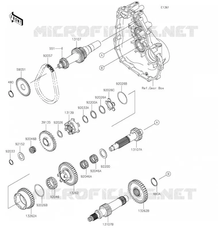 TRANSMISSION Kawasaki SSV 400 2022 MULE SX  KAF400PNFNN