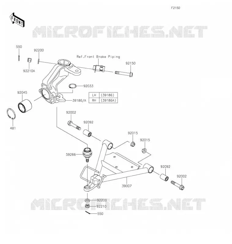 SUSPENSION Kawasaki SSV 400 2022 MULE SX  KAF400PNSNN