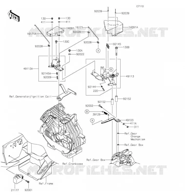 CONTROLE Kawasaki SSV 400 2022 MULE SX  KAF400RNFNN