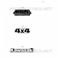 AUTOCOLLANT pour Kawasaki MULE PRO-MX 2022