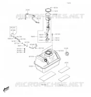 RESERVOIR CARBURANT pour Kawasaki MULE PRO-MX 2022