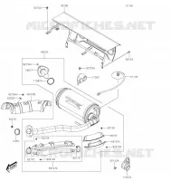 &Eacute;CHAPPEMENT pour Kawasaki MULE PRO-MX 2022