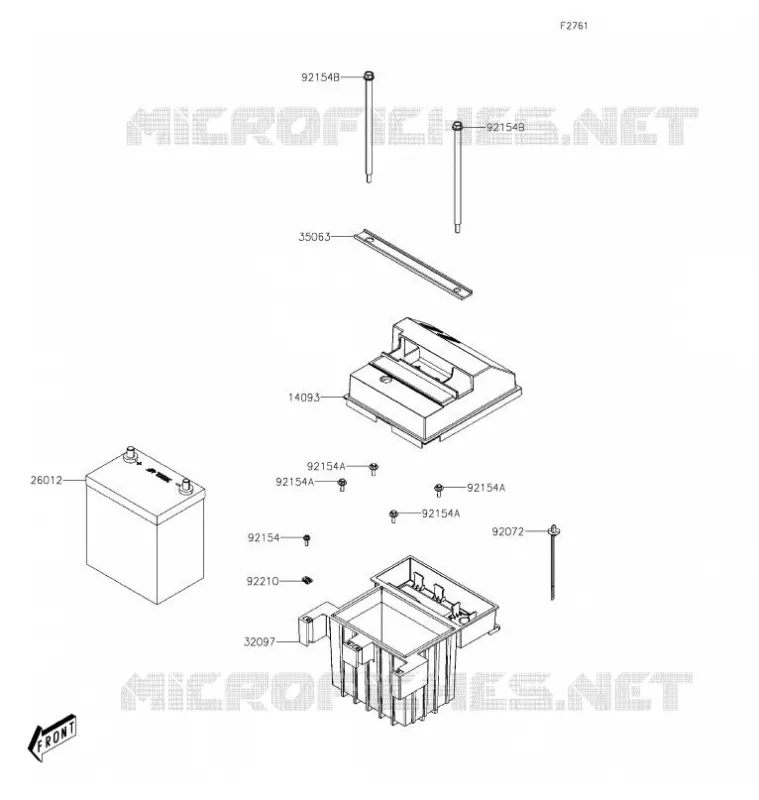 BATTERIE Kawasaki SSV 700 2022 MULE PRO-MX  KAF700BNFNL
