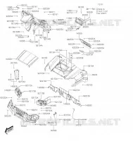 GARDE BOUE AVANT pour Kawasaki MULE PRO-MX 2022