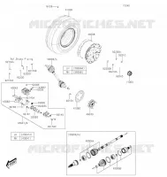 MOYEU ARRIERE/FREIN pour Kawasaki MULE PRO-MX 2022