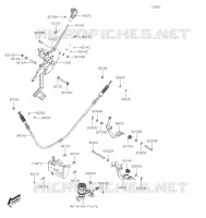 PEDALE DE FREIN/LEVIER ACCELERATEUR pour Kawasaki MULE PRO-MX 2022