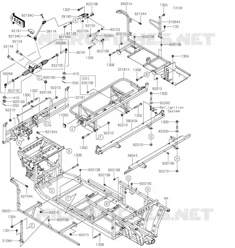 CADRE Kawasaki SSV 820 2022 MULE PRO-FX  KAF820ENFNN