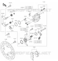 FREIN ARRIERE pour Kawasaki MULE PRO-FX 2022