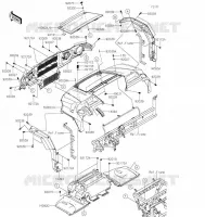 GARDE BOUE AVANT pour Kawasaki MULE PRO-FX 2022