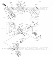 PEDALE DE FREIN/LEVIER ACCELERATEUR pour Kawasaki MULE PRO-FX 2022