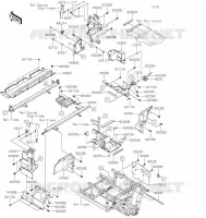 PIECE DE CADRE(ARRI&Egrave;RE) pour Kawasaki MULE PRO-FX 2022