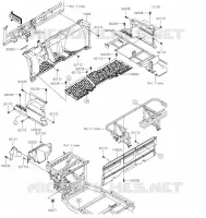 PIECE DE CADRE(AVANT) pour Kawasaki MULE PRO-FX 2022