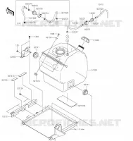 RESERVOIR CARBURANT pour Kawasaki MULE PRO-FX 2022
