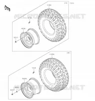 ROUE/PNEUS pour Kawasaki MULE PRO-FX 2022