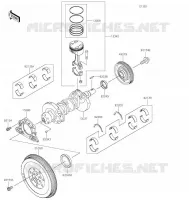 VILEBREQUIN/PISTON pour Kawasaki MULE PRO-FX 2022