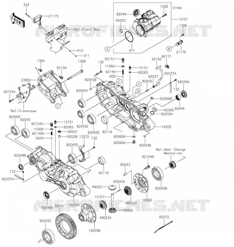 PONT Kawasaki SSV 820 2022 MULE PRO-FX  KAF820GNFNL
